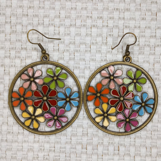 That 70's flower Boho earrings