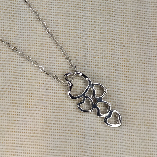 Multiple hearts necklace