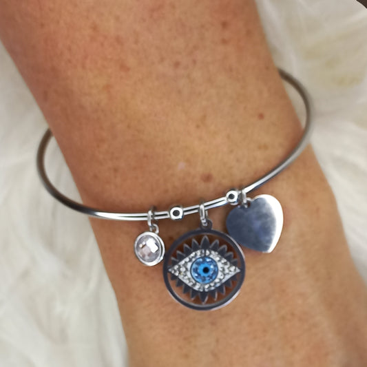 Stainless Steel evil eye Bracelet